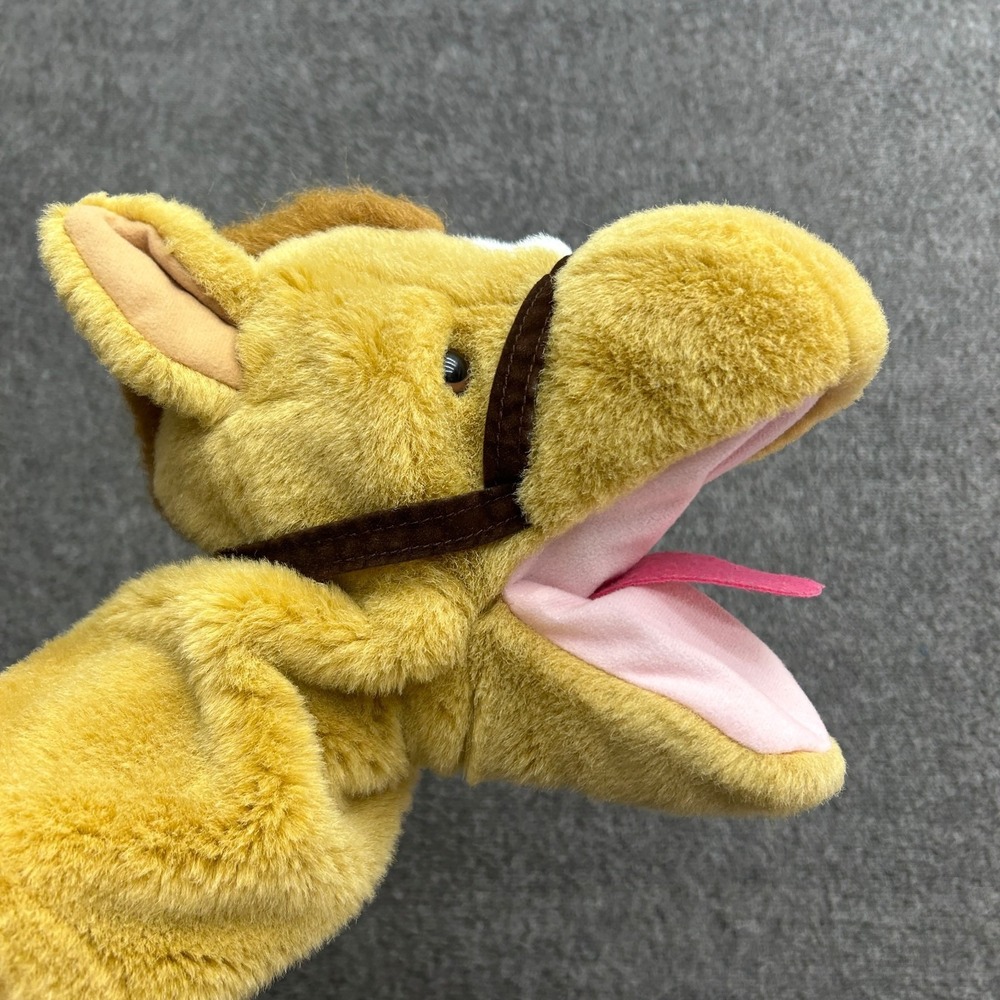 A&A Plush Brown Horse Hand Puppet Stuffed Animal Imaginative Toy